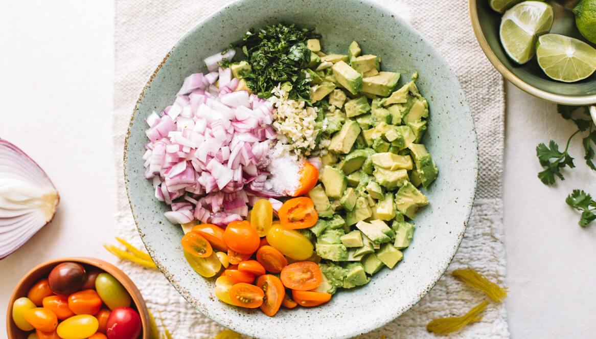 Vegan Deconstructed Guacamole Salad