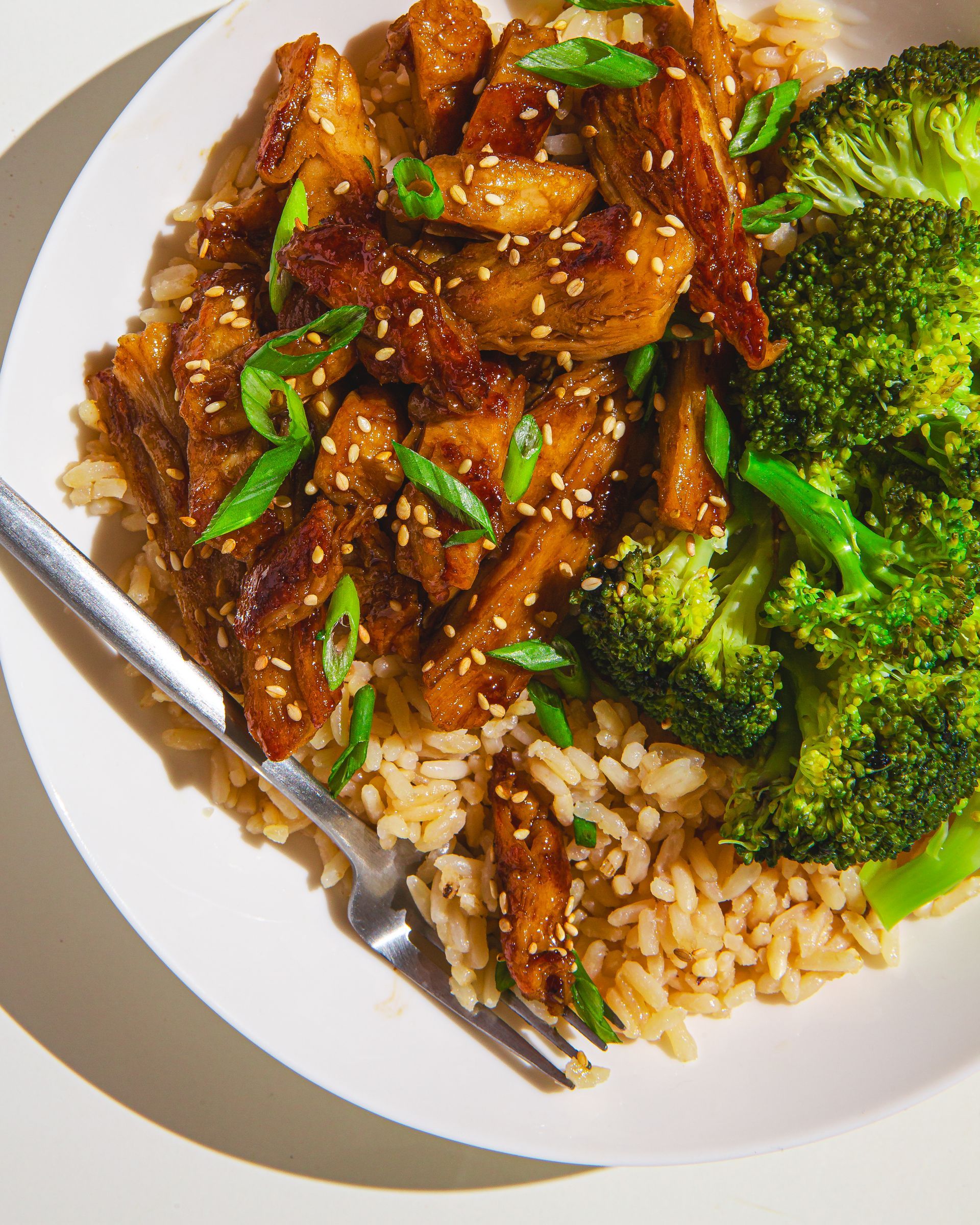 sweet and savory chicken teriyaki bowl made in under 20 minutes