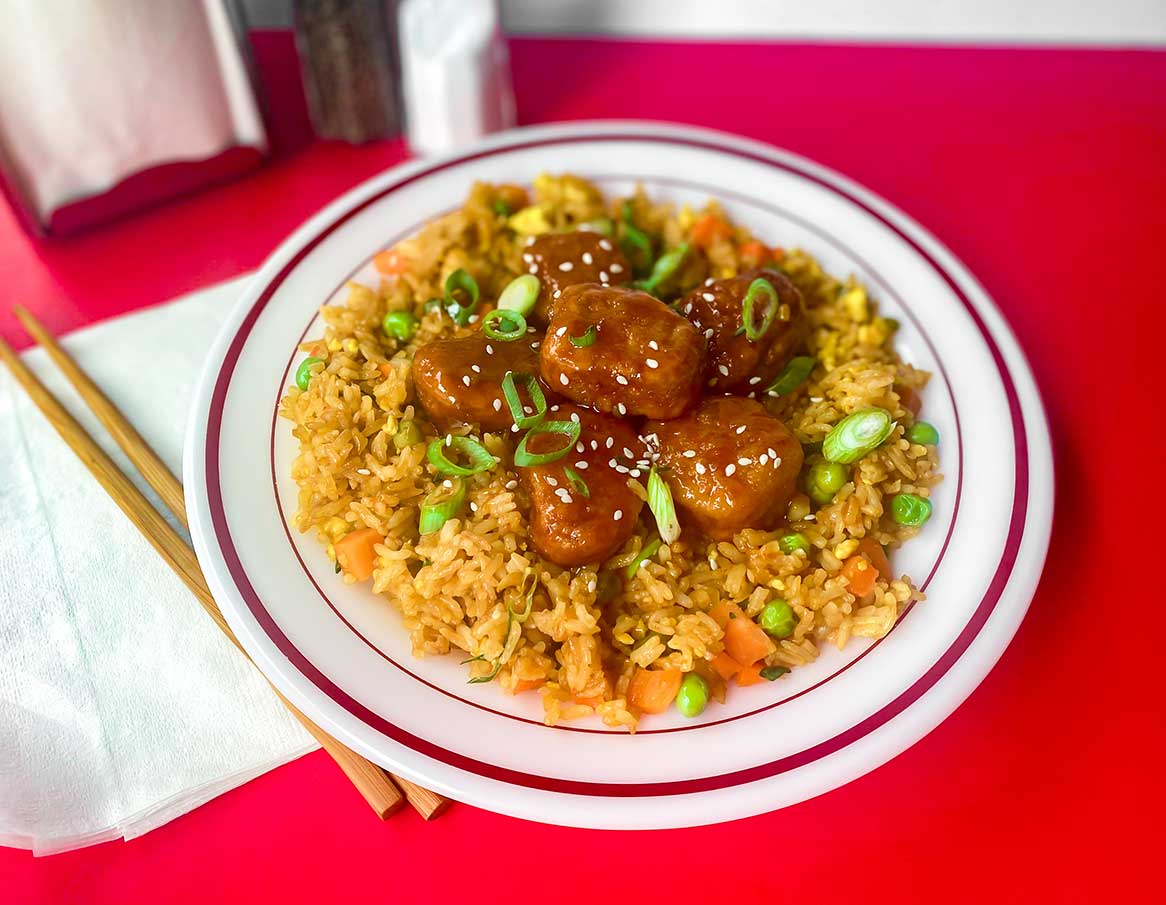 Vegan Sweet and Sour Fried Rice