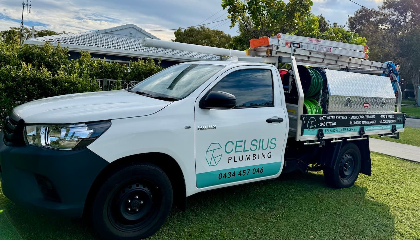 Sunshine Coast Plumber's work vehicle Celsius Plumbing