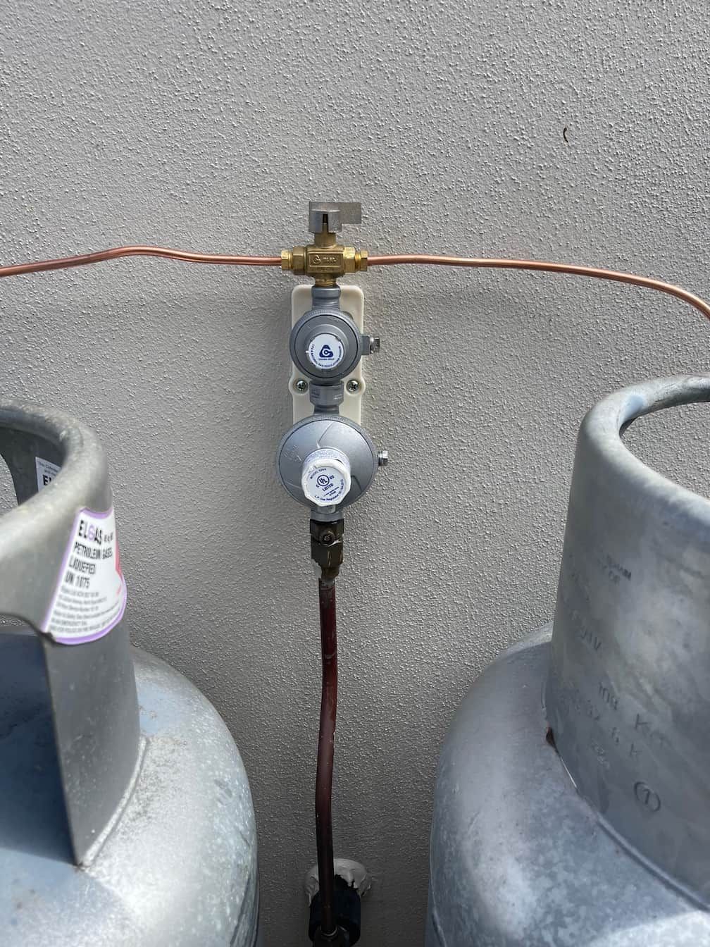 Gas bottles installed on the Sunshine Coast