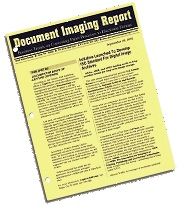 a yellow piece of paper with the words `` document imaging report '' on it .