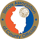 a logo for the illinois association of county officials