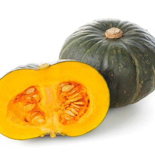 pumpkins, cut and whole