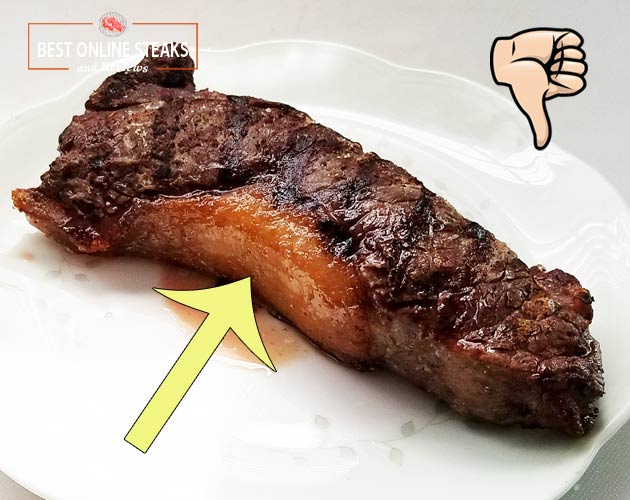 Allen Bros. Review Bison NY Strip Steaks Resting
