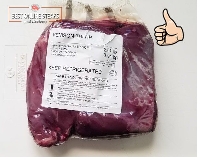 Venison Tri-Tip Steak $25 in the Package