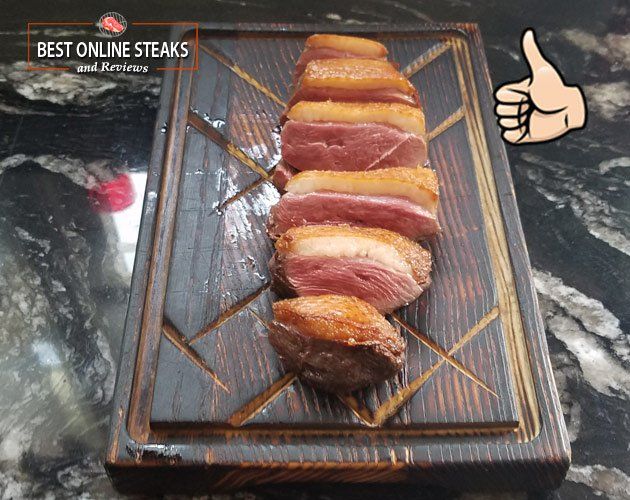 D'Artagnan Moulard Duck Breast Rested and Sliced
