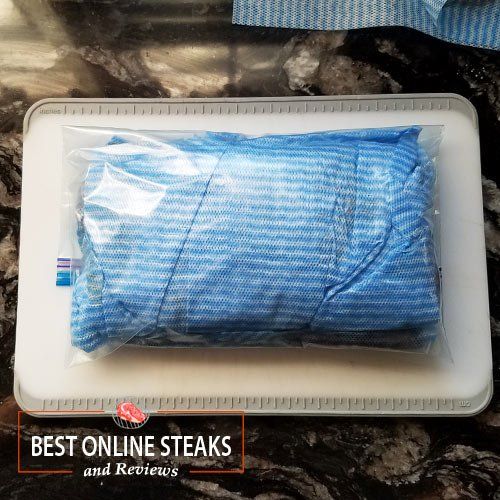 Put the wrapped meat in a zip lock bag.