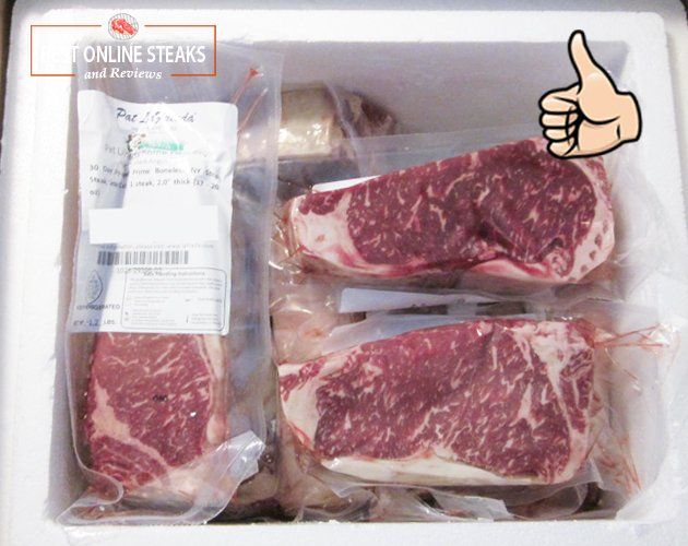 Dry-Aged 50 Days USDA Prime Black Angus Boneless NY Strip Steak, Center Cut, 1.5 inches thick 12-15 oz.