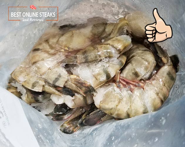 Black Tiger Shrimp, Easy-Peel Shell, 8-12 per lb. $18 lb.