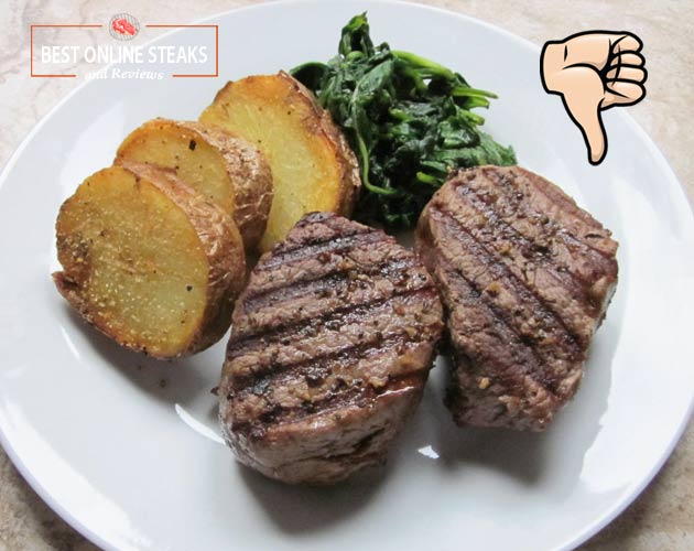 KC Steaks Filet Mignon Thumbs down review
