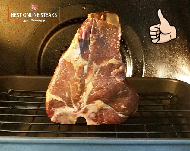 Omaha Steaks King Cut T-Bone 48 oz baked