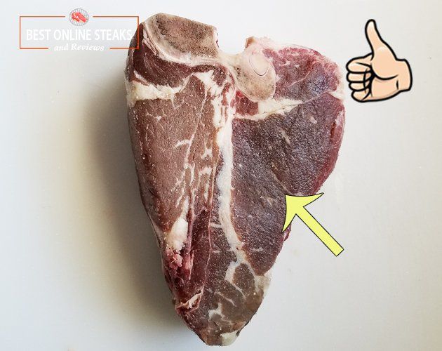 Omaha Steaks King Cut T-Bone 48 oz Filet Mignon Side