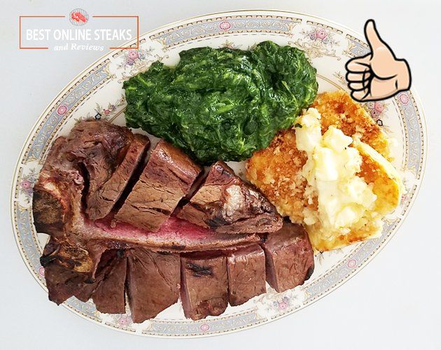 Omaha Steaks King Cut T-Bone 48 oz Family Style Plated