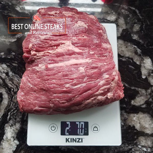 Once again, another Porter Road steak weighing less than what is shown on the label.