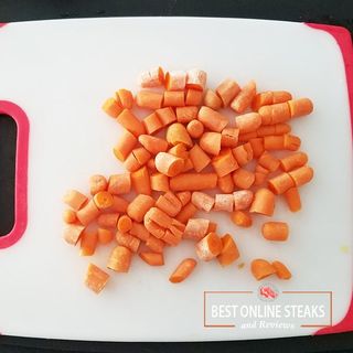 Chop up some carrots.