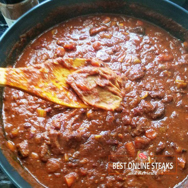 Turn off the heat and remove your Bay Leaves. Let chili sit for about 20 minutes before serving.