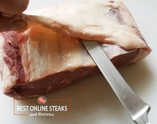 How We Review Steaks - Silver Skin on NY Strip