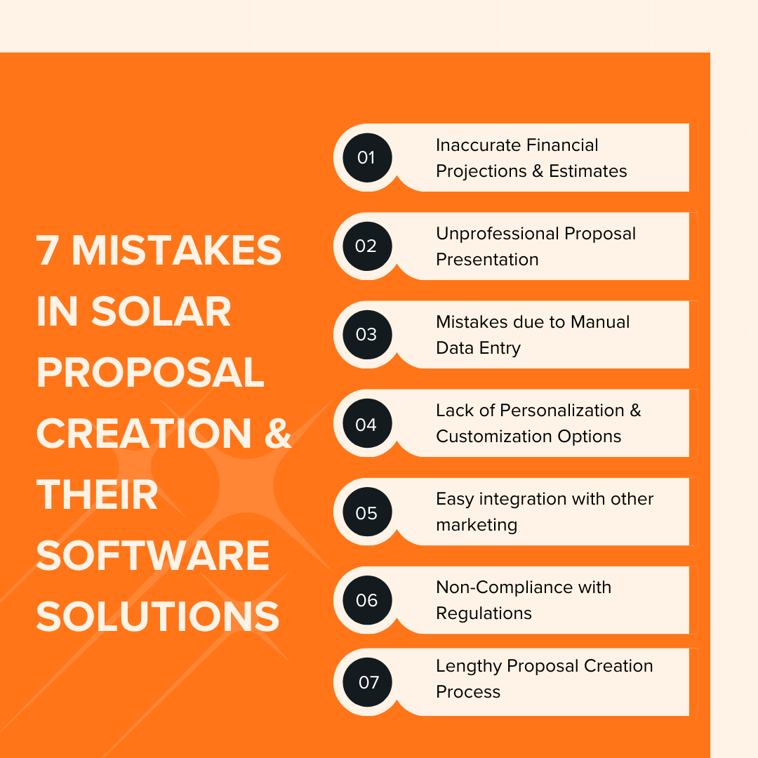 7 mistakes in solar proposal creation and their software solutions