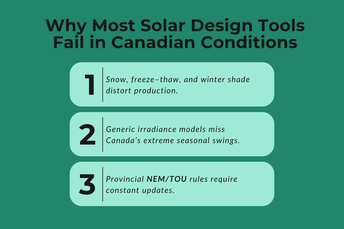Why Most Solar Design Tools Fail in Canadian Conditions?