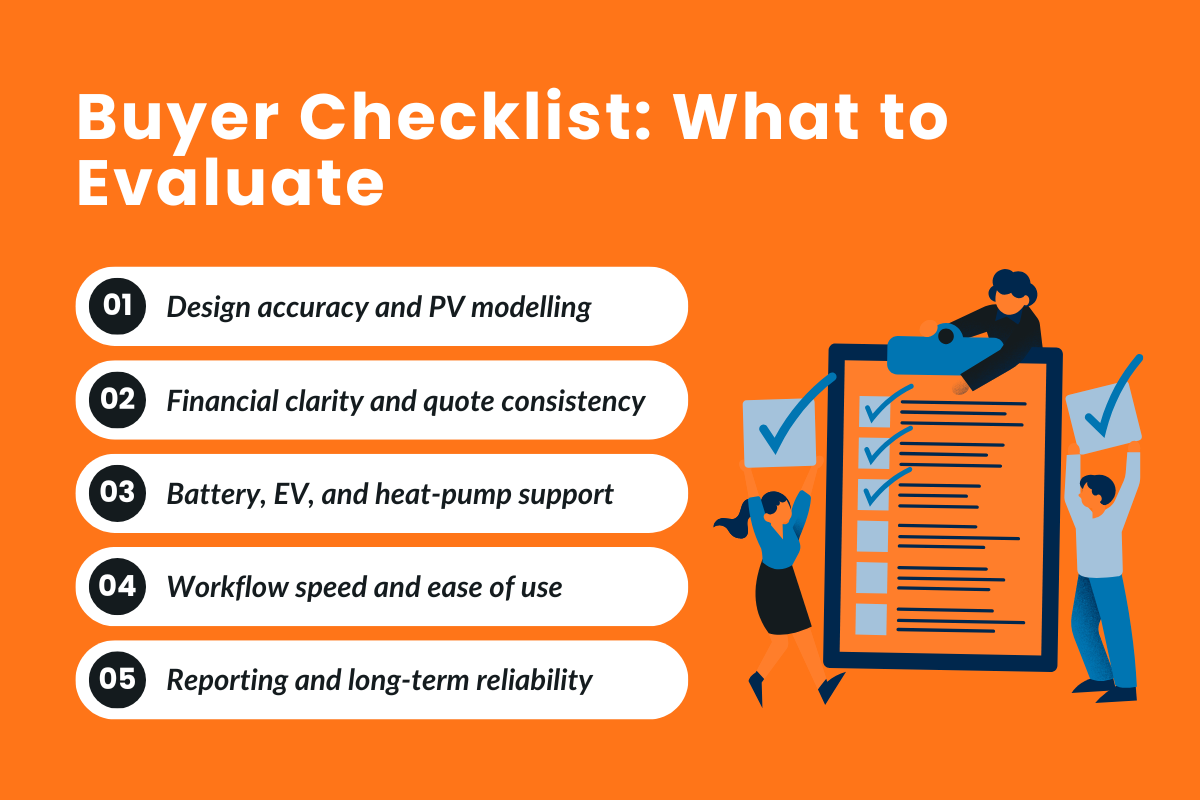 Buyer Checklist #1 — Design Accuracy & PV Modelling