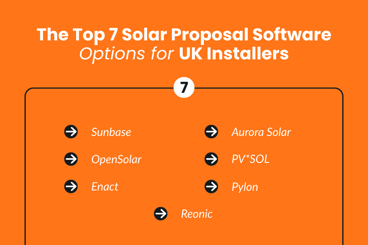 Comparing the Top 7 Solar Proposal Software Options for UK Installers