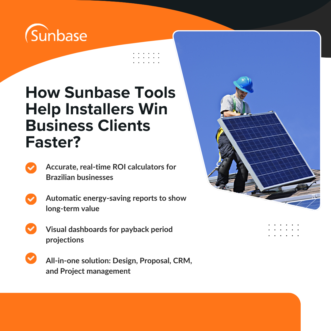 How Sunbase Tools Help Installers Win Business Clients Faster?