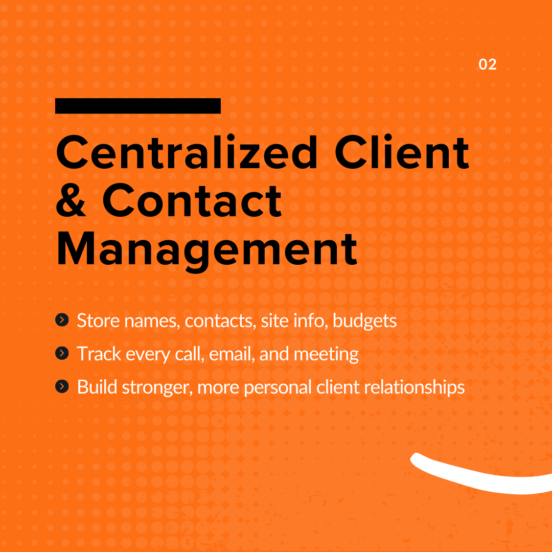 Centralized Client Details & Contact Management