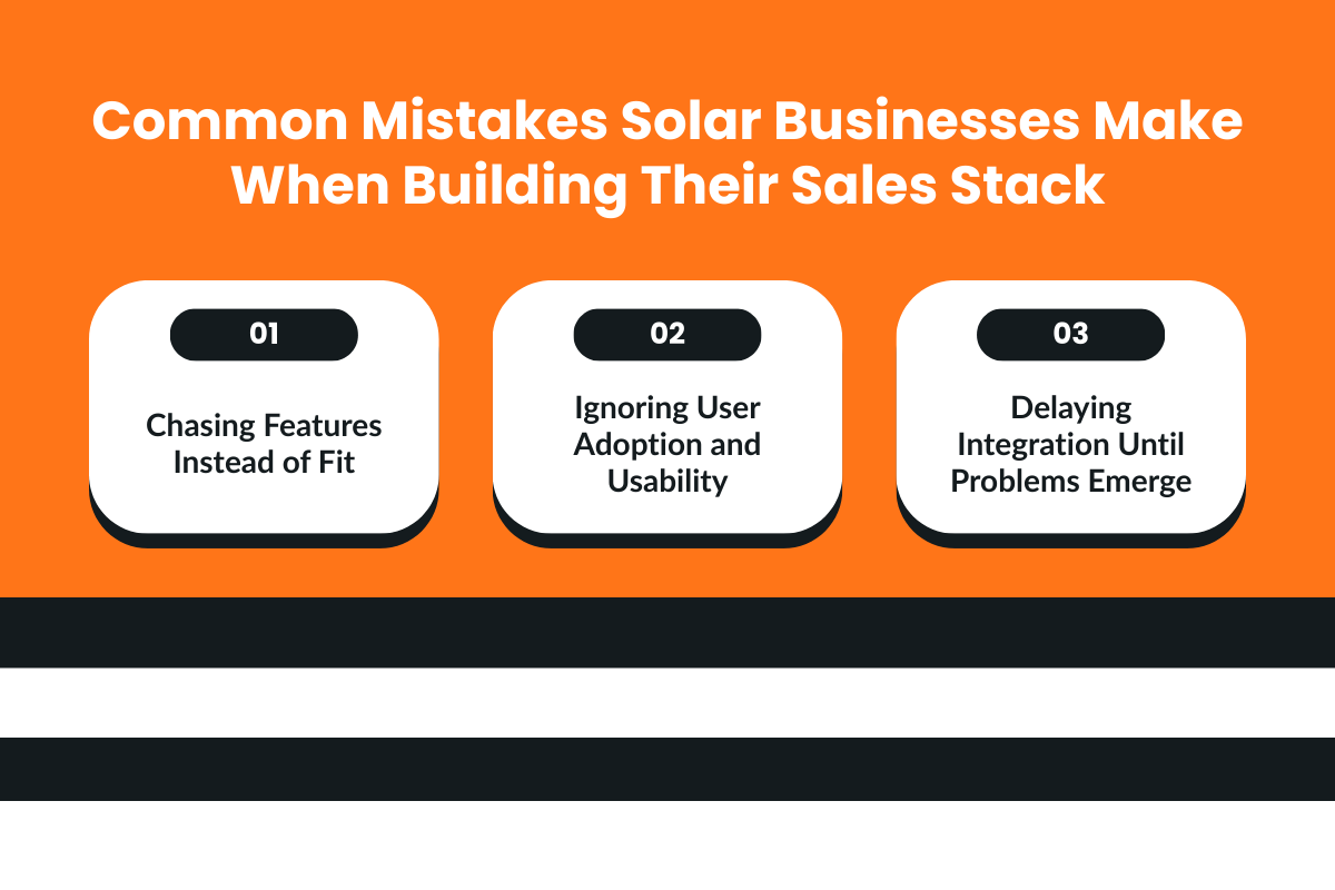 Common Mistakes Solar Businesses Make When Building Their Sales Stack