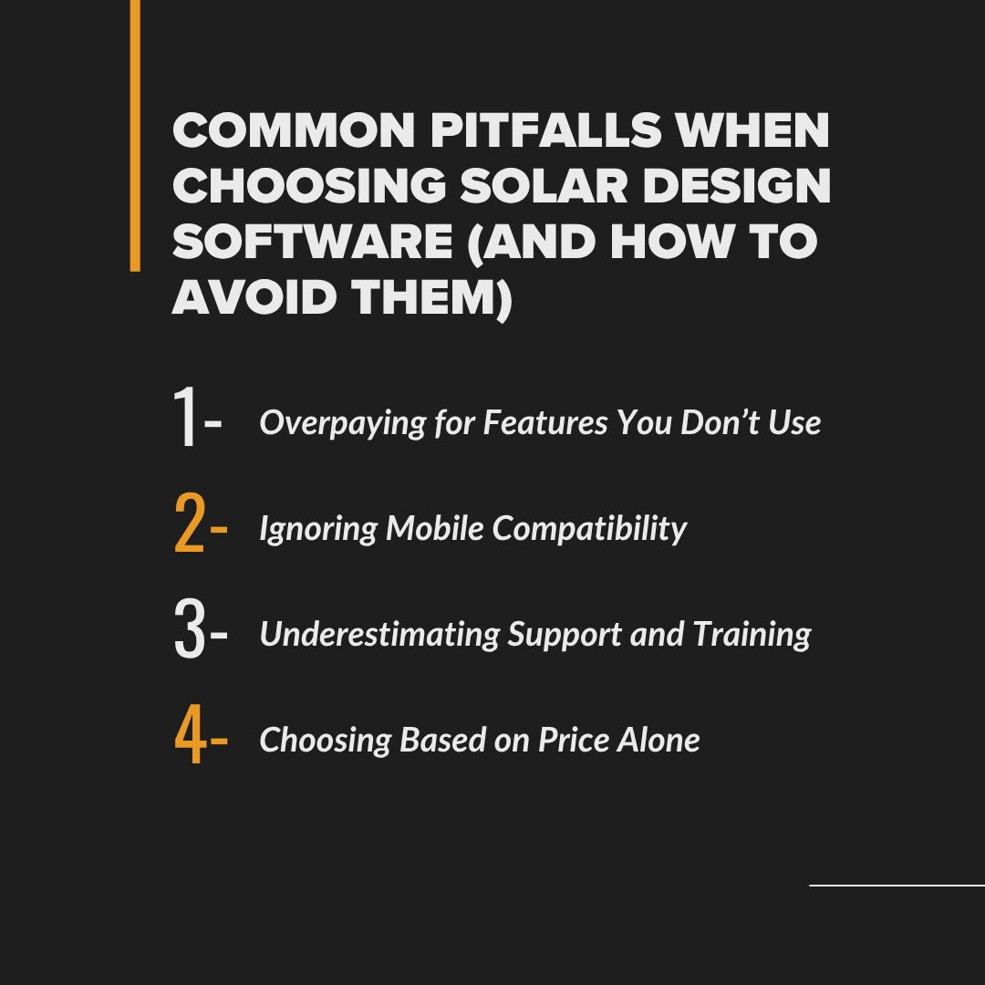 Common Pitfalls When Choosing Solar Design Software