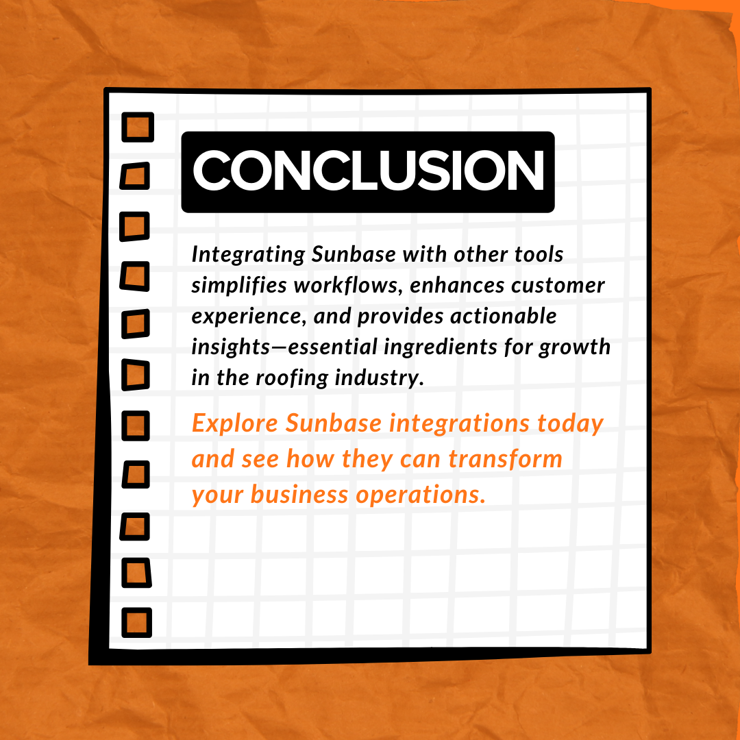 Integrating Sunbase with other tools simplifies workflows