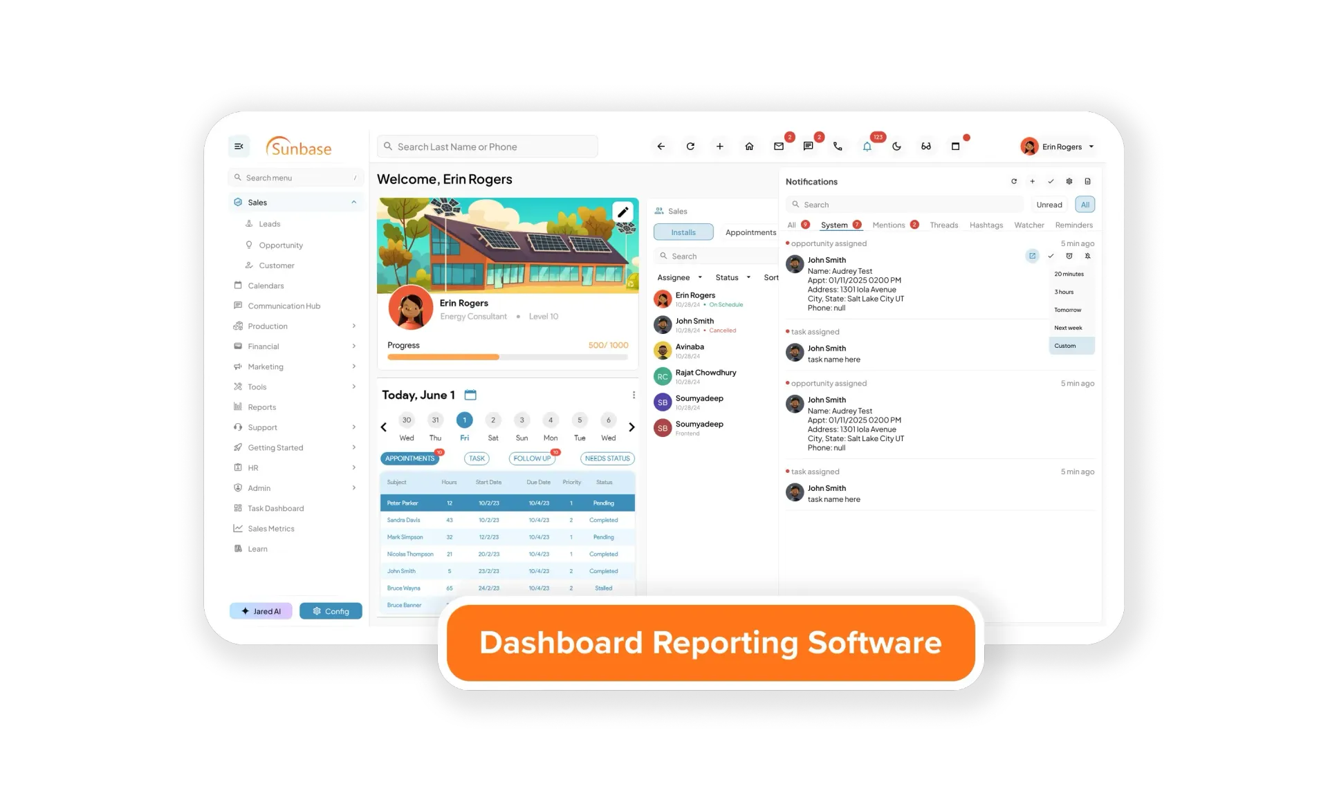 Sunbase Features | Sales, Marketing, Finance, HR & Operations Software ...