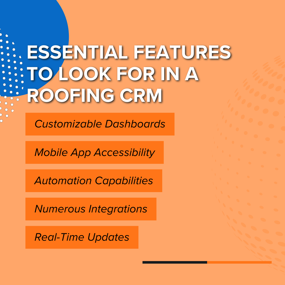 Essential Features to Look for in a Roofing CRM