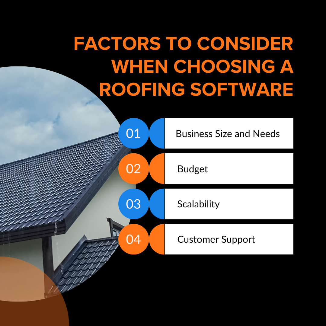 Factors to consider when choosing a Roofing Software