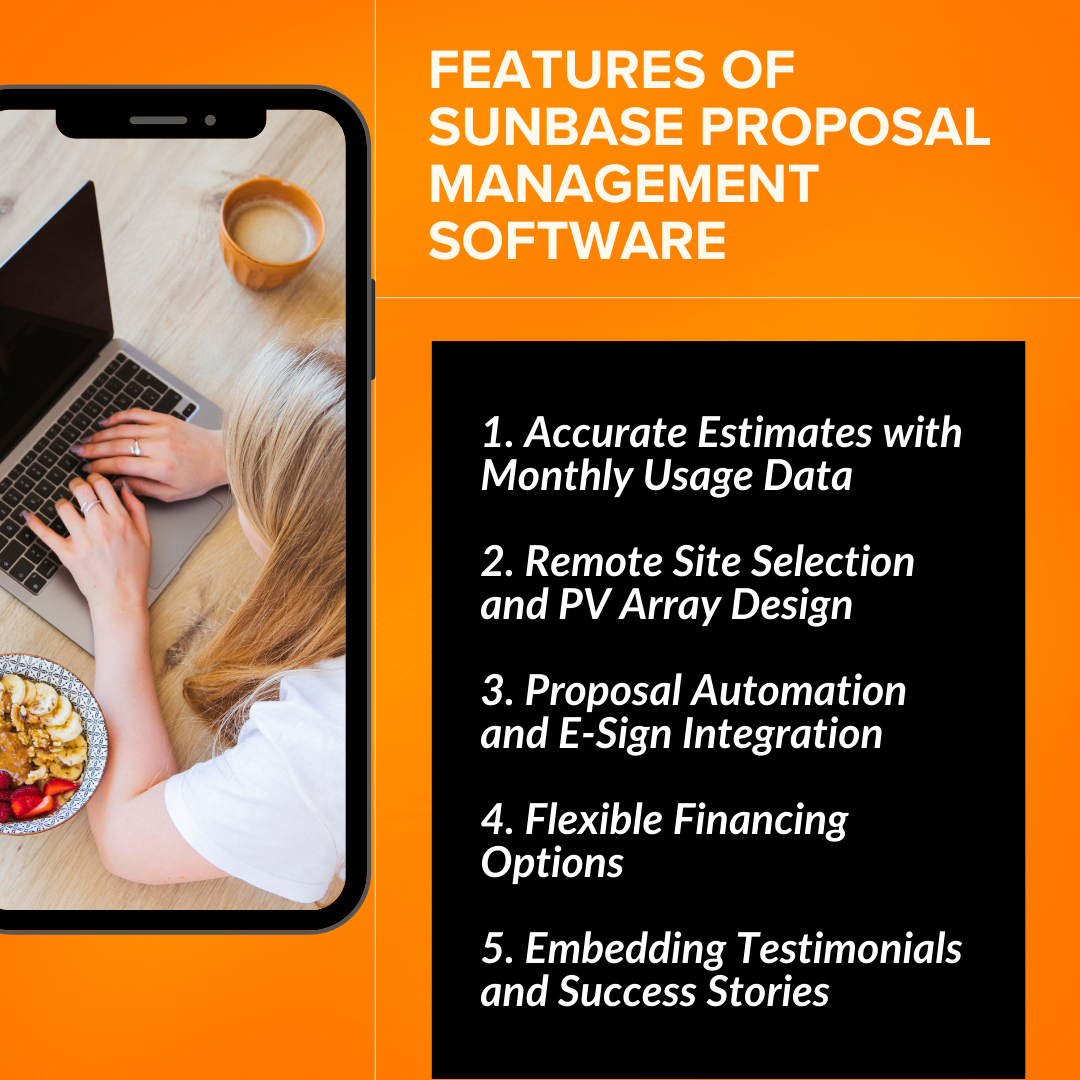 Features of Sunbase Proposal Management Software