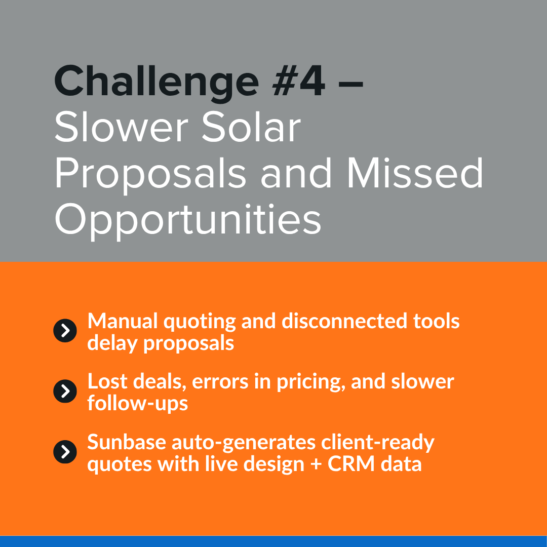 Slower Solar Proposals and Missed Opportunities