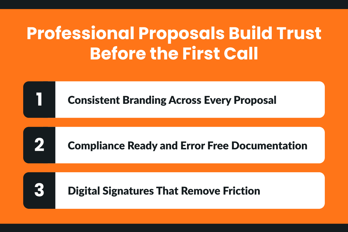 Professional Proposals Build Trust Before the First Call