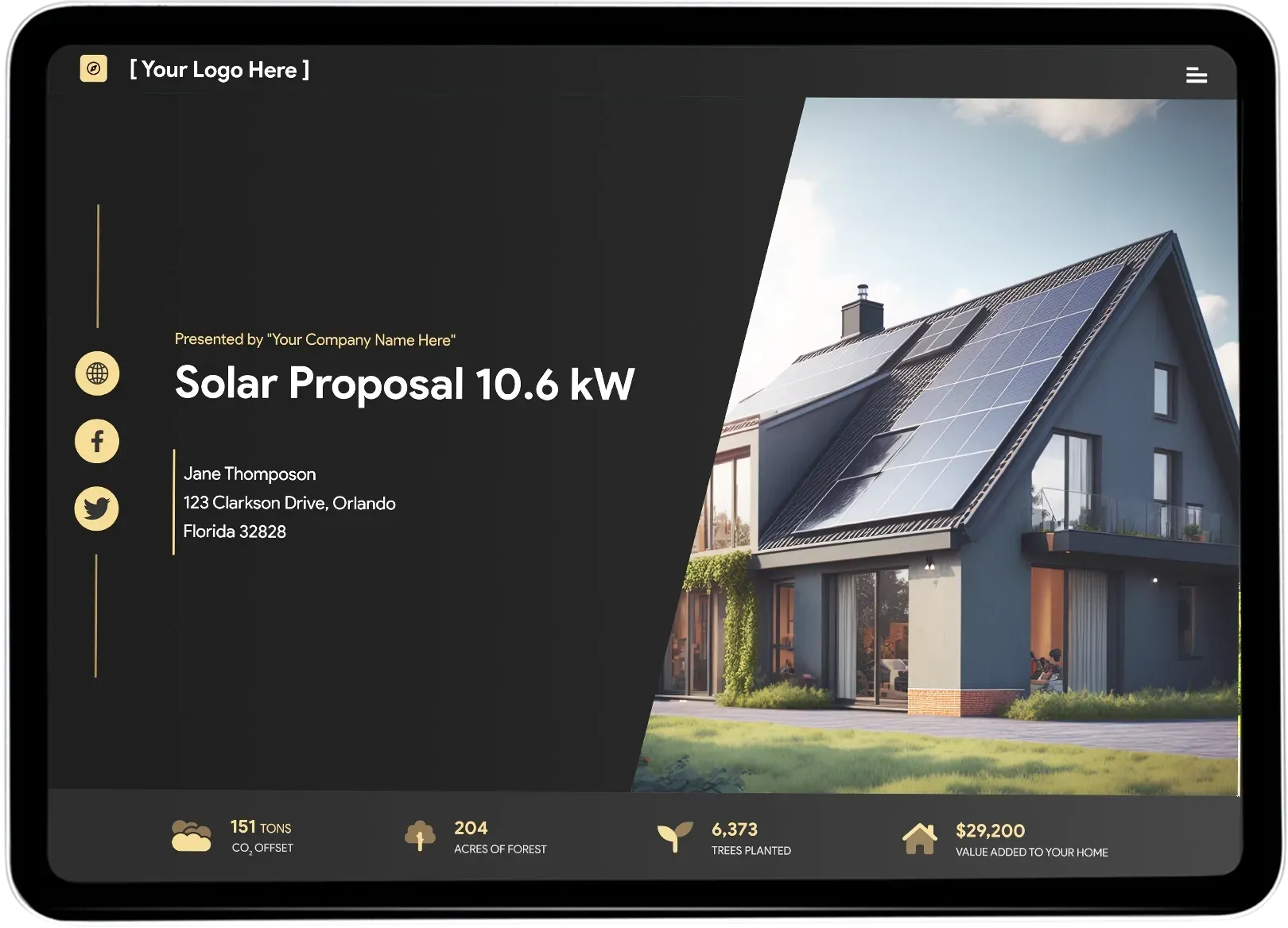 Commercial Solar Proposal Software Tool