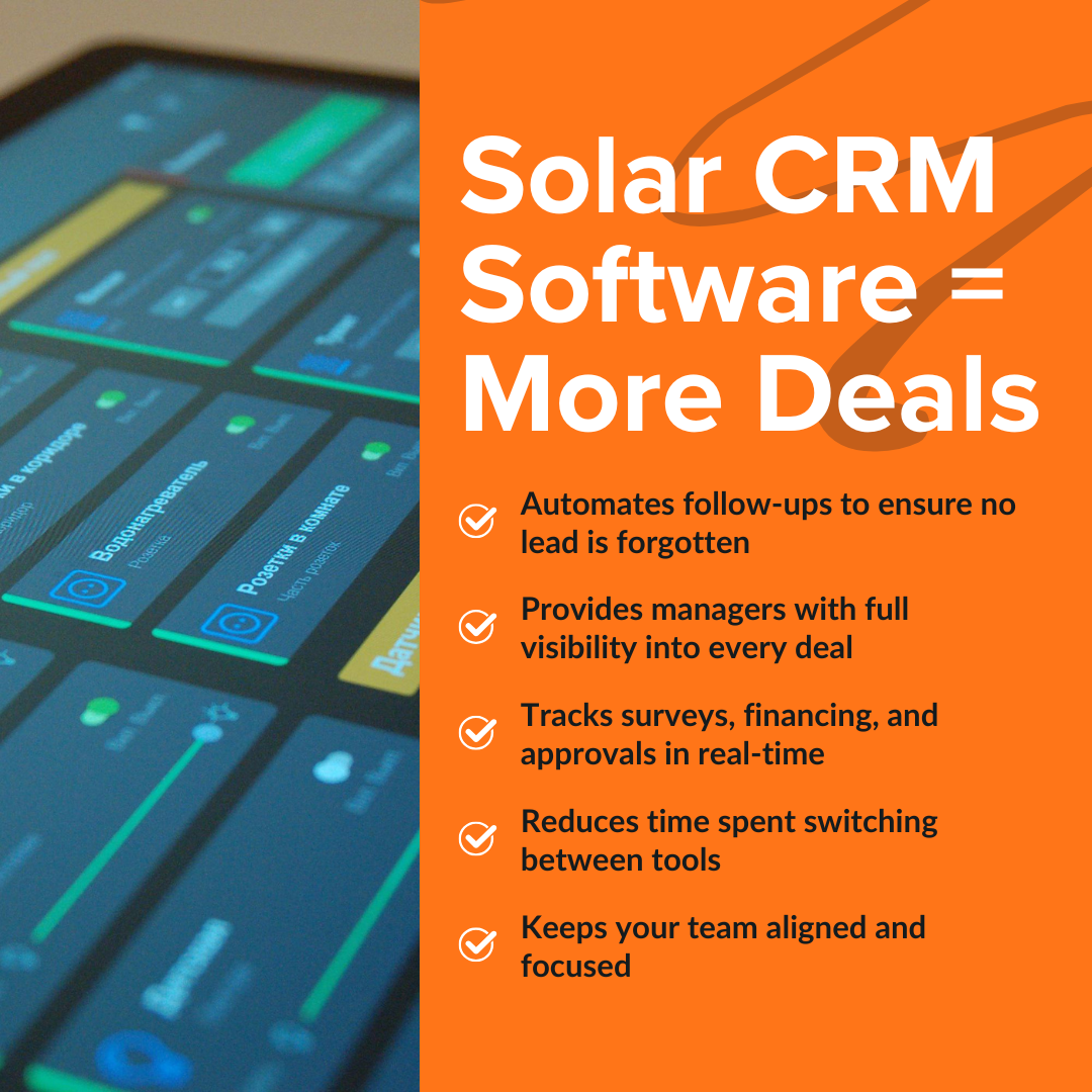 How Solar CRM Software Closes These Gaps