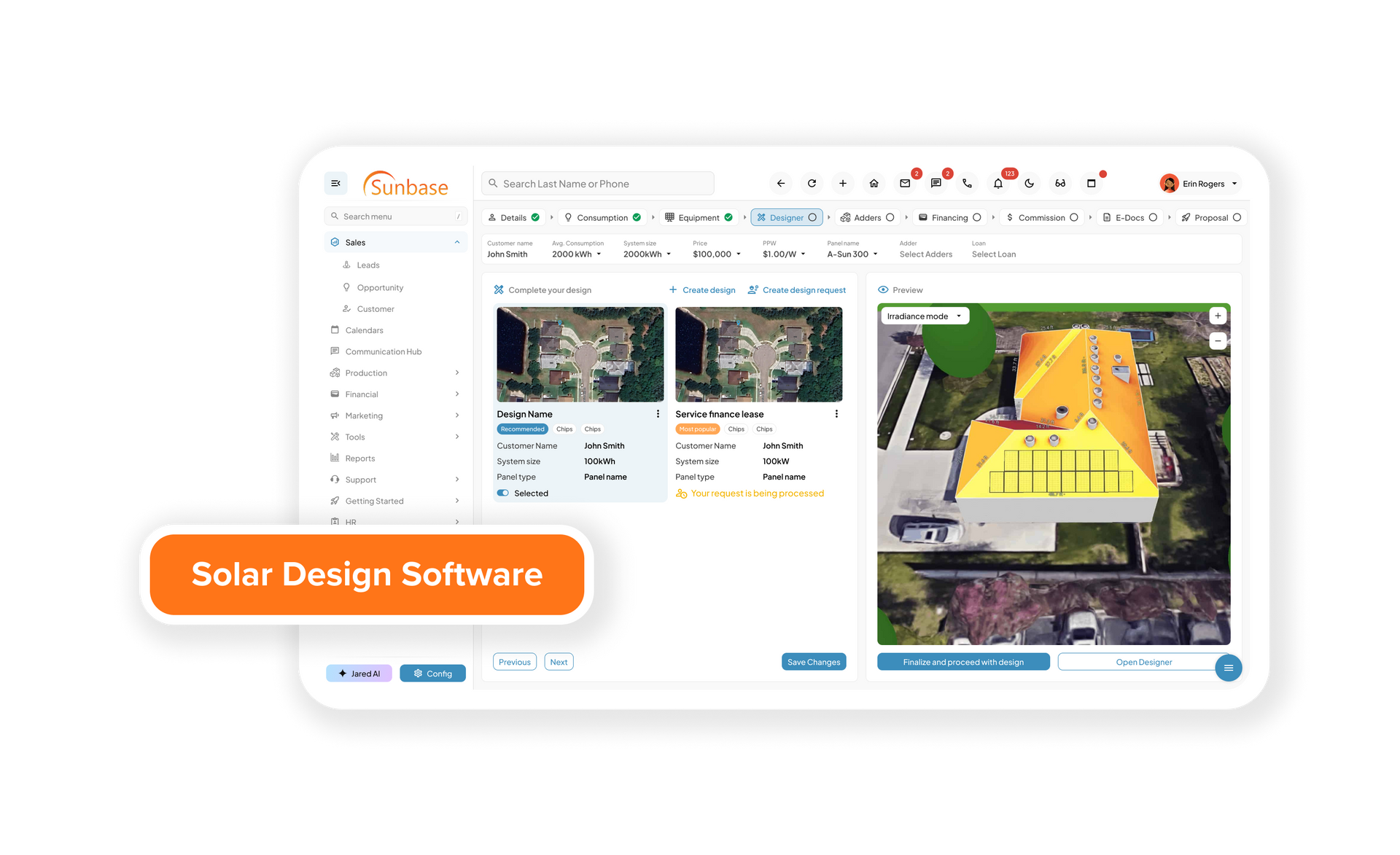 Sunbase Solar Design Software