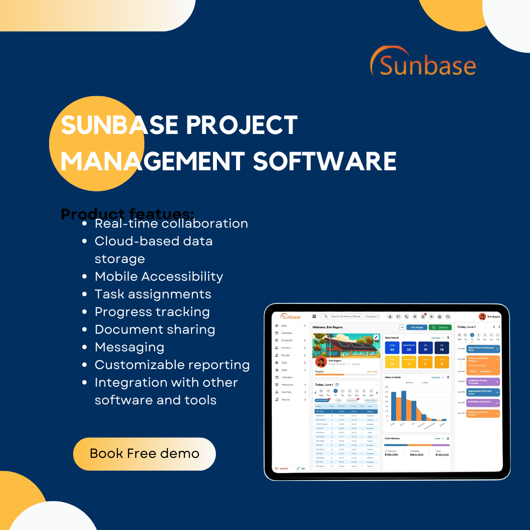 Sunbase Project management software