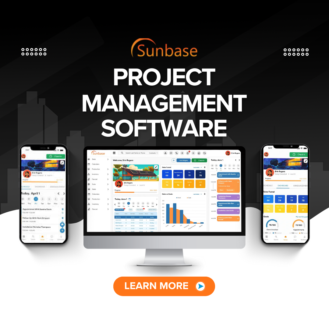 Sunbase's Project Management Software