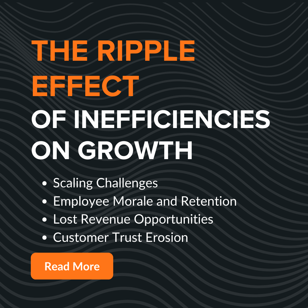 The Ripple Effect of Inefficiencies on Growth