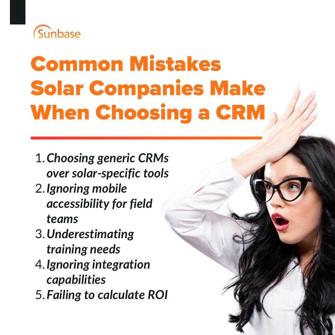 Common Mistakes Solar Companies Make When Choosing a CRM