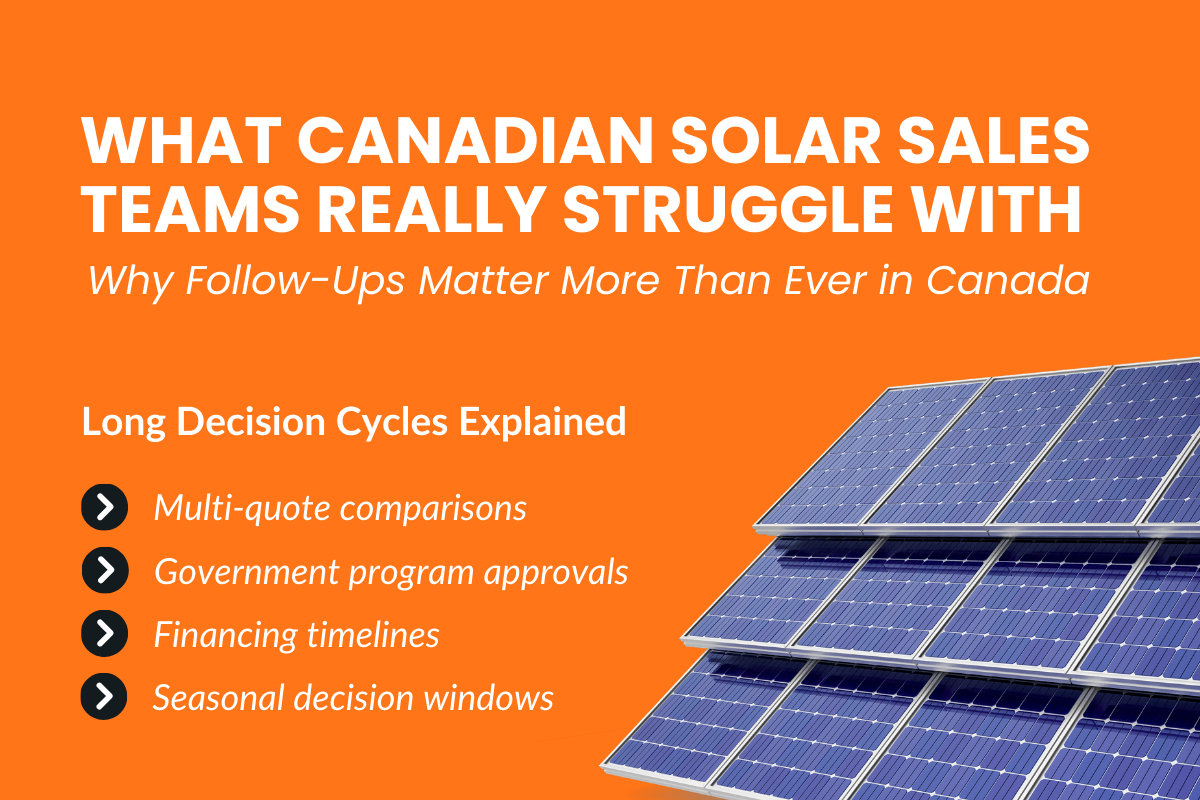 What Canadian Solar Sales Teams Really Struggle With?
