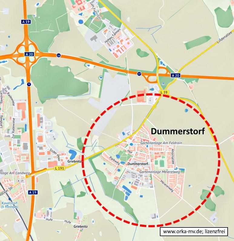 Kartenbild © Hanse- und Universitätsstadt Rostock (CC BY 4.0) Kartendaten © OpenStreetMap (ODbL) und LkKfS-MV.
