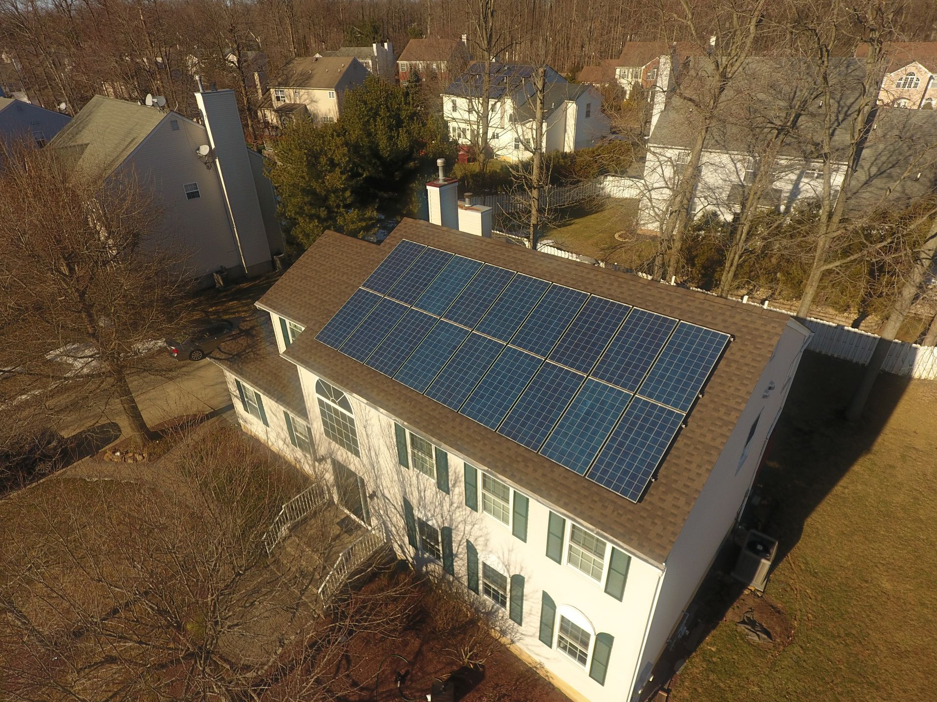 Solar panel replacement in Hillsborough, NJ.