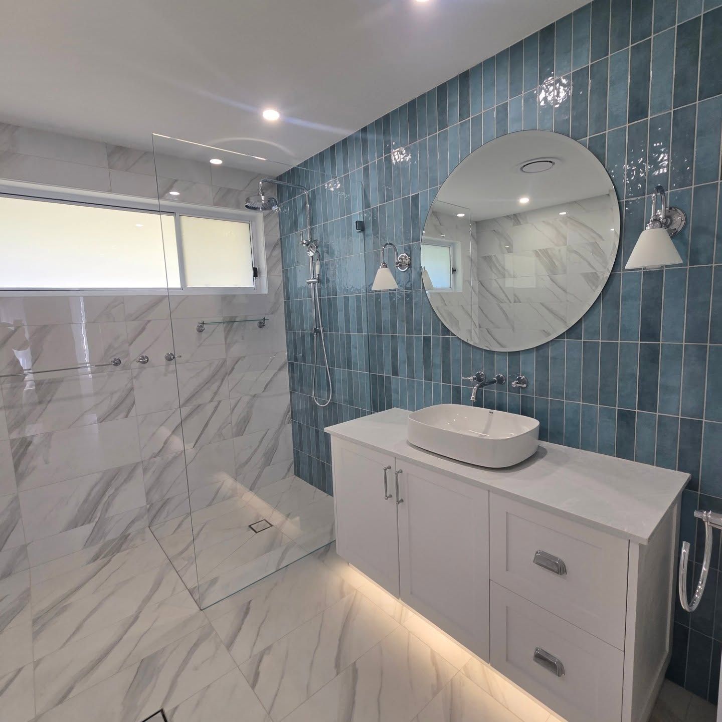 A Kitchen With White Cabinets And Reflective Wooden Floor — A Perfect Move And Clean In Welby NSW 