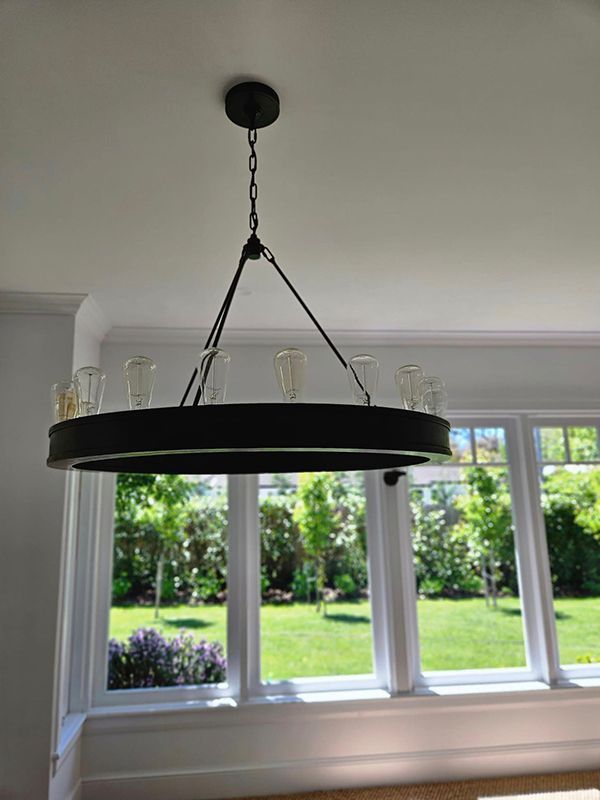 Ceiling Hanged Circular Lamp with Bulbs Fitted on Top of it— A Perfect Move And Clean In Mittagong NSW