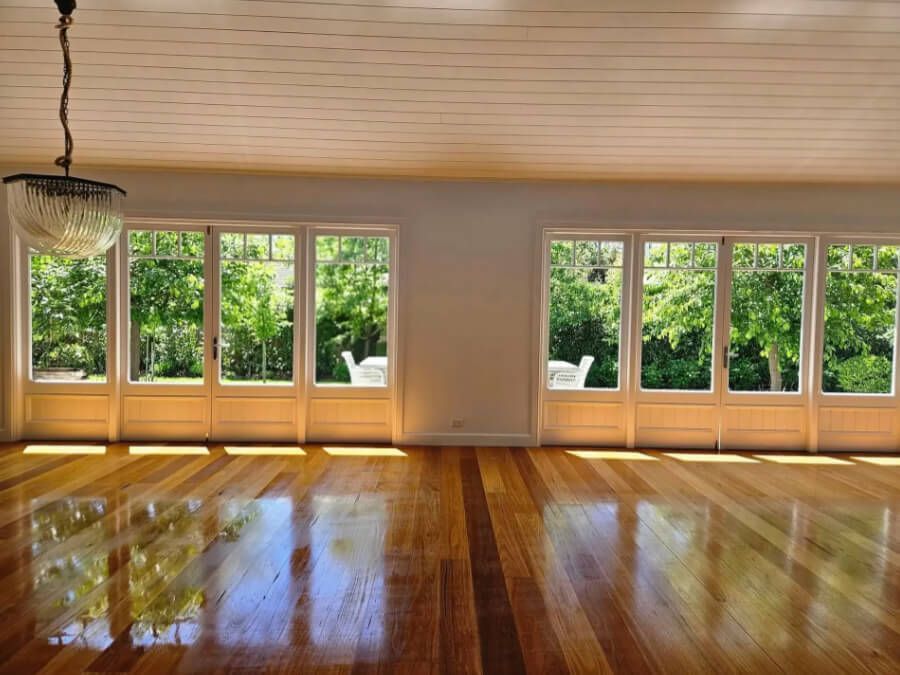 Empty House with New Wooden Floor — A Perfect Move And Clean In Welby NSW
